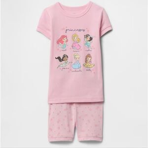 Disney Princess Pink Pajama Set for Kids 6 Years,organic Cotton